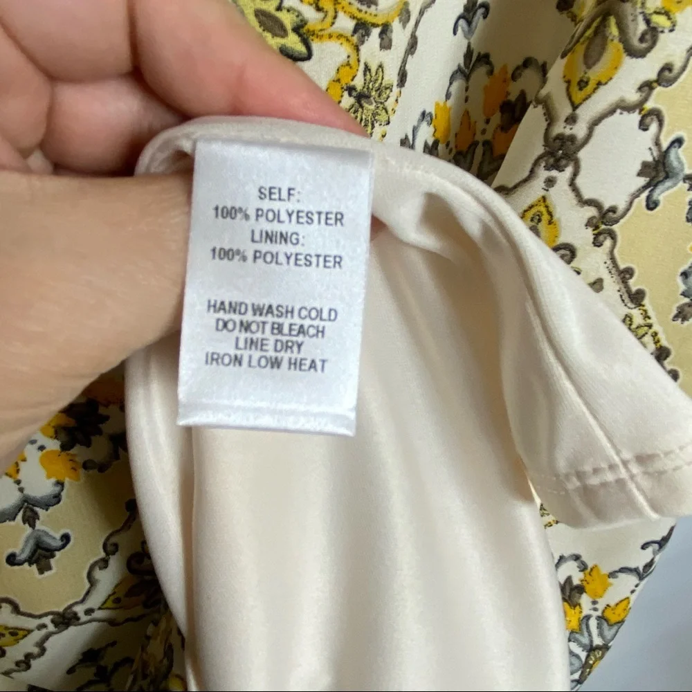 Lulus Paisley Lined Short Sleeve Sheath Dress.  Size Medium - Picture 5 of 8